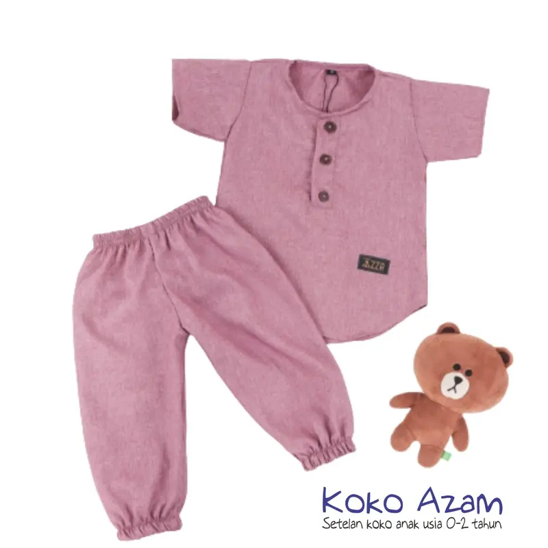 Koko Anak Bayi Laki laki 0-2 Thn / Baju Koko Bayi / Setelan Koko Bayi 4