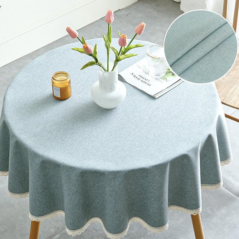 auq table cloth,waterproof and oil-resistant function... Round Tablecloth Waterproof Table Cloth Oil-Proof Table Cove - TikTok ...