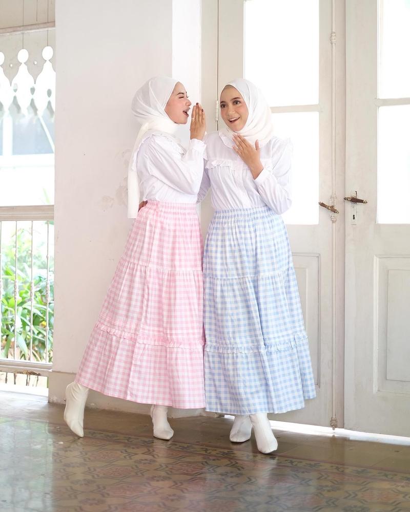 Product Introduction of NUNA GINGHAM SKIRT | BHUU | Rok Panjang 4