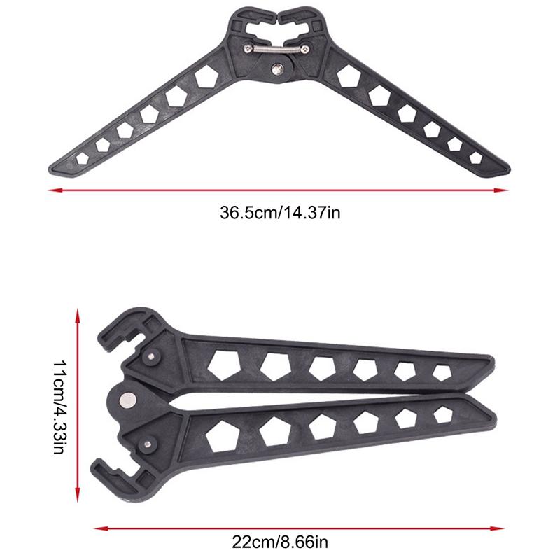 Product Introduction of Compound Bow Stand Holder Archery Recurve Bow Bracket Kick Rack Folding Archery 34