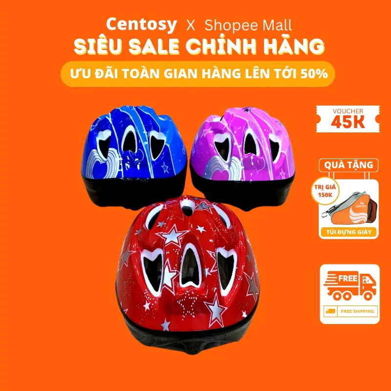 Mũ bảo hộ Centosy thường bảo vệ khi chơi patin xe đạp ván trượt