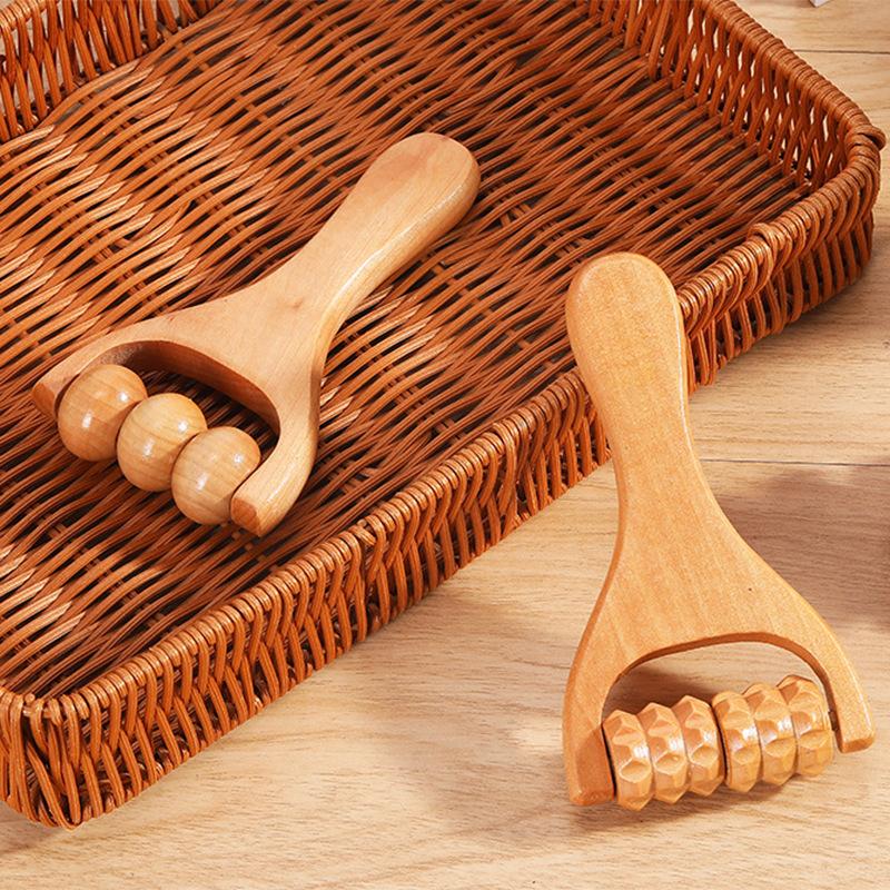 Máy Massage Thủ Công Tay, Búa Mát Xa Con Lăn Gỗ Cầm Tay, Để Mát Xa Các Huyệt Mặt Và Kinh Tuyến, Dụng Cụ Mát Xa 0