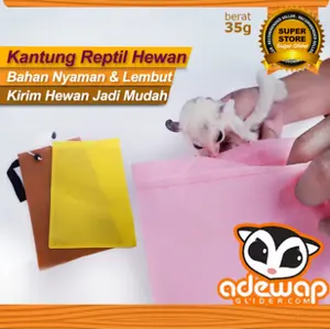Kantong reptil cocok untuk kirim hewan Sugar glider kadal tortoise isi 2