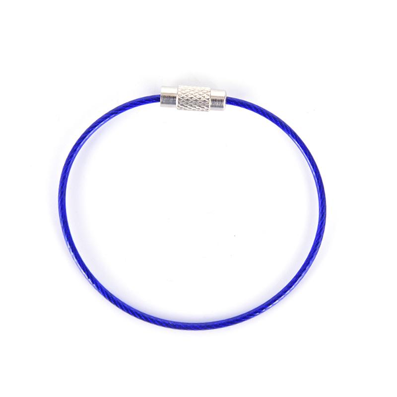 Product Introduction of Wire Keychain Keyring Circle Rope Cable Loop Screw Lock Gadget 21