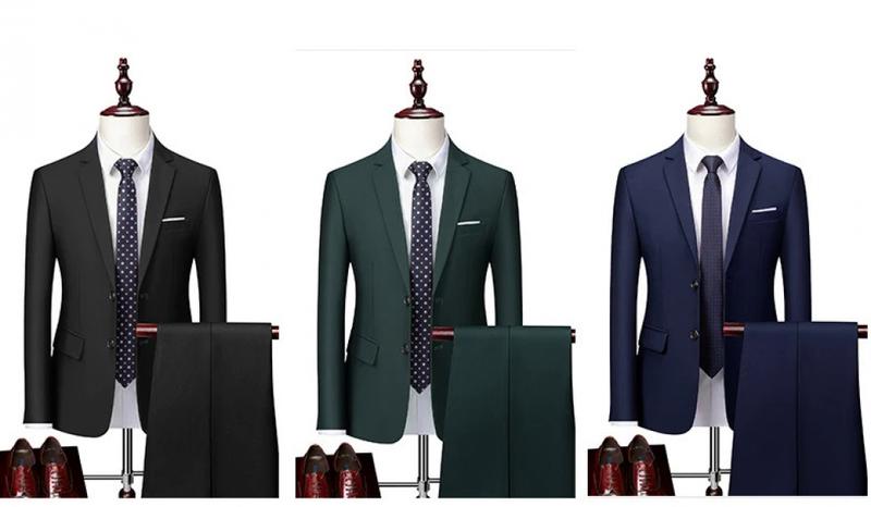 Product Introduction of (Jacket+Pants) Latest Men Suit Set Formal Blazers Slim Fit Business Tuxedo 2 Pcs Suit Groom's Wedding Dress Man Suit S-6XL 7