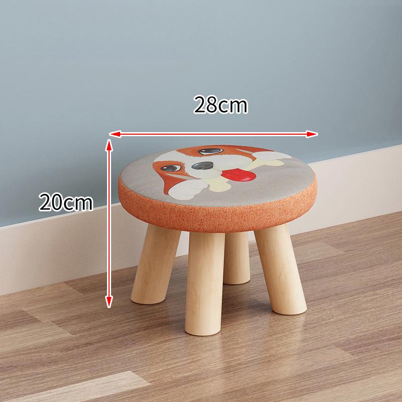 Cute Wooden Child Sofa Stool Cartoon Fashion Creative Small Stool 4