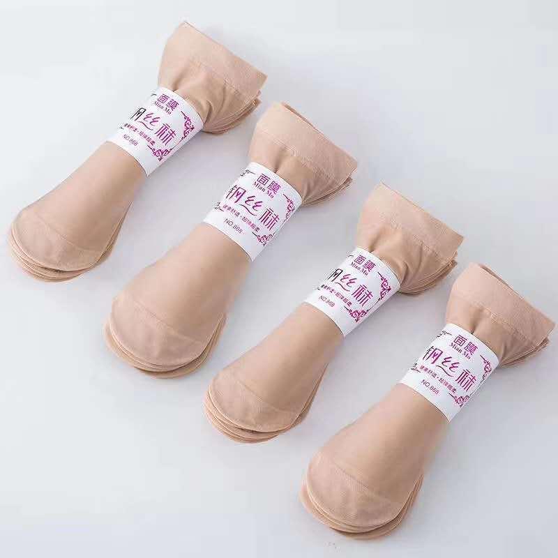 Product Introduction of Tất Ngắn, Dành Cho Nữ, Mùa Hè, Pha Lê Mỏng, Tất Dây Thép, Chống Trượt, Đế Bông, Tất Lụa, Màu Da Thịt, Bàn Chân Không Hôi, 5 Đôi, Gửi Đi 14