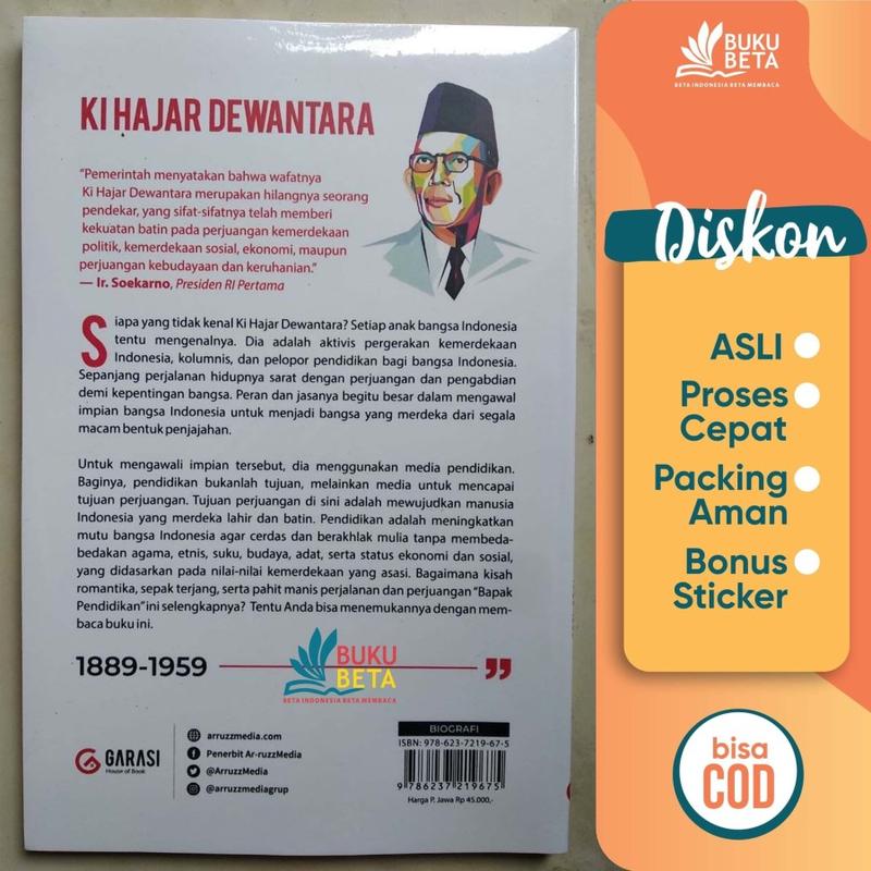 Buku Biografi Singkat Ki Hajar Dewantara 1889-1959 - Suparto Rahardjo 1
