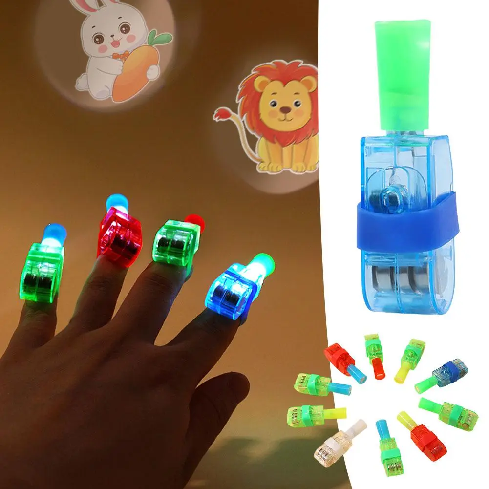 Đèn Ngón Tay Chiếu, Thiết Kế Hoạt Hình, Đèn Ngón Tay Đèn Chiếu Nhiều Màu Sắc, Q3X3