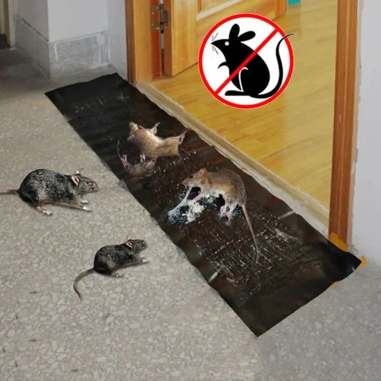Mouse rat glue trap for the doorway Rodent Glue Board Rat Sticky Trap 120cm That Can Be Cut