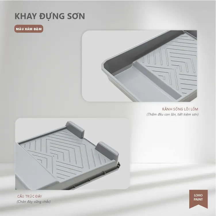 Combo 1 khay đựng sơn cứng và 3 khay sơn dùng 1 lần | Thiết kế đẹp mắt, dễ sử dung 3