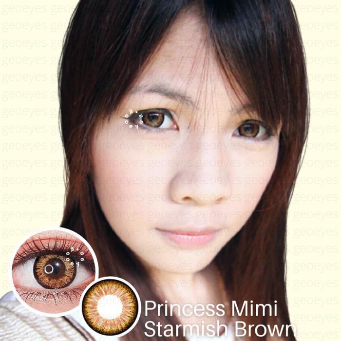 Gambar Softlens Princess Mimi Starmish Brown (Coklat) dari Geoeyes Kota Administrasi Jakarta Utara Tokopedia