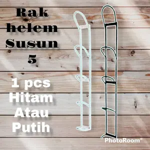 Rak Helm/Gantungan Helm Susun 5 Besi Tahan Karat