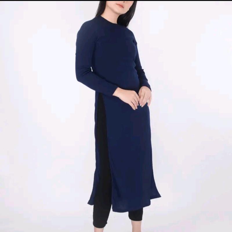 QAZIA BUSANA- RARA TUNIK PREMIUM bahan rib knit Katun Muslim 4