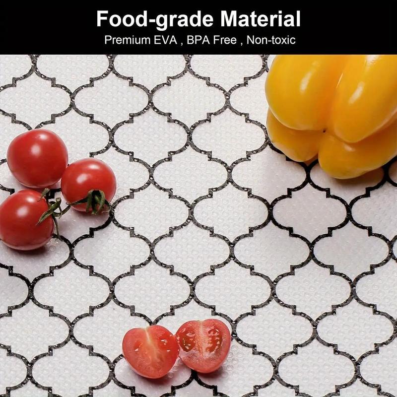Fish Scale Pattern Drawer Liner, Non-slip Shelf Liner, Multi-purpose Placemat, Waterproof Shelf Paper for Kitchen Cabinets 2