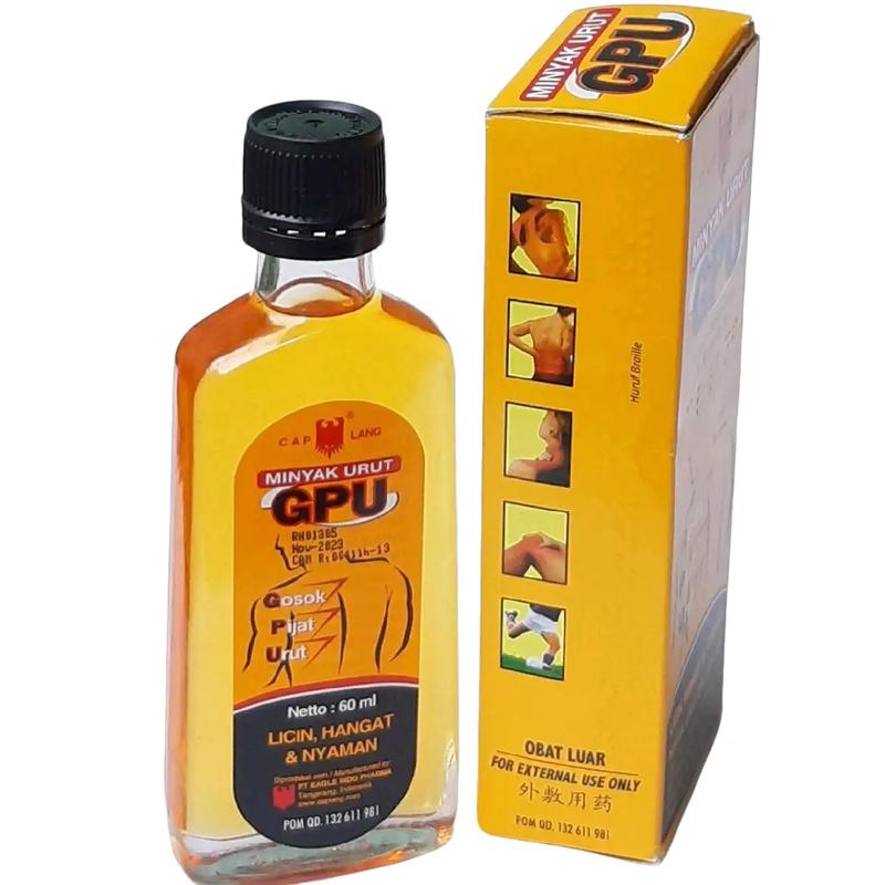 Dầu Nóng Gừng Minyak Urut GPU - Giảm Đau Thấp Khớp Đau Xương Đau Cơ Cải Thiện Tuần Hoàn Máu 