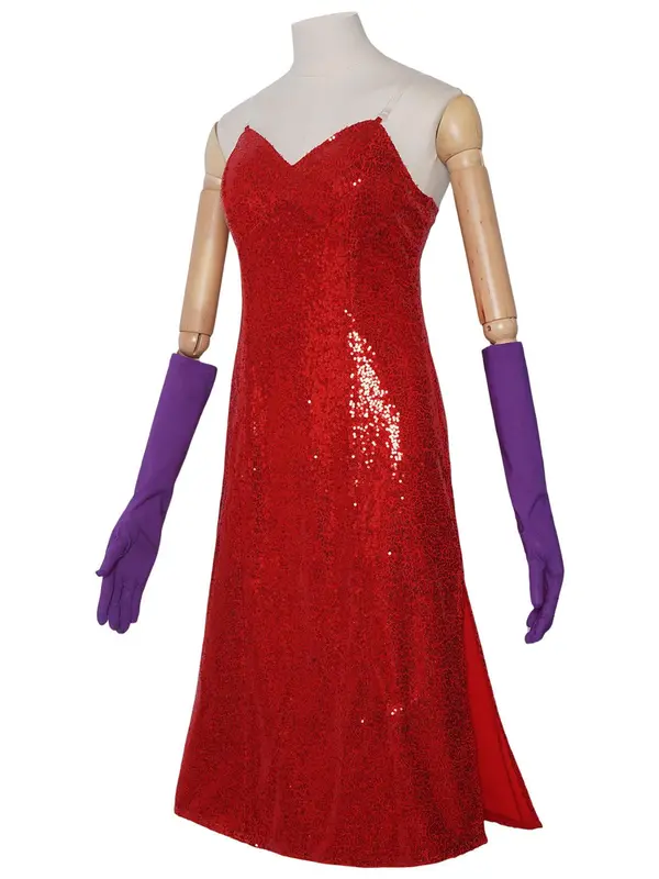 Women's Glitter Sequins Dress with Gloves & Transparent Straps, Sexy Sleeveless Cami Dress for Party Club Dating, Ladies Clothes for All Seasons 2