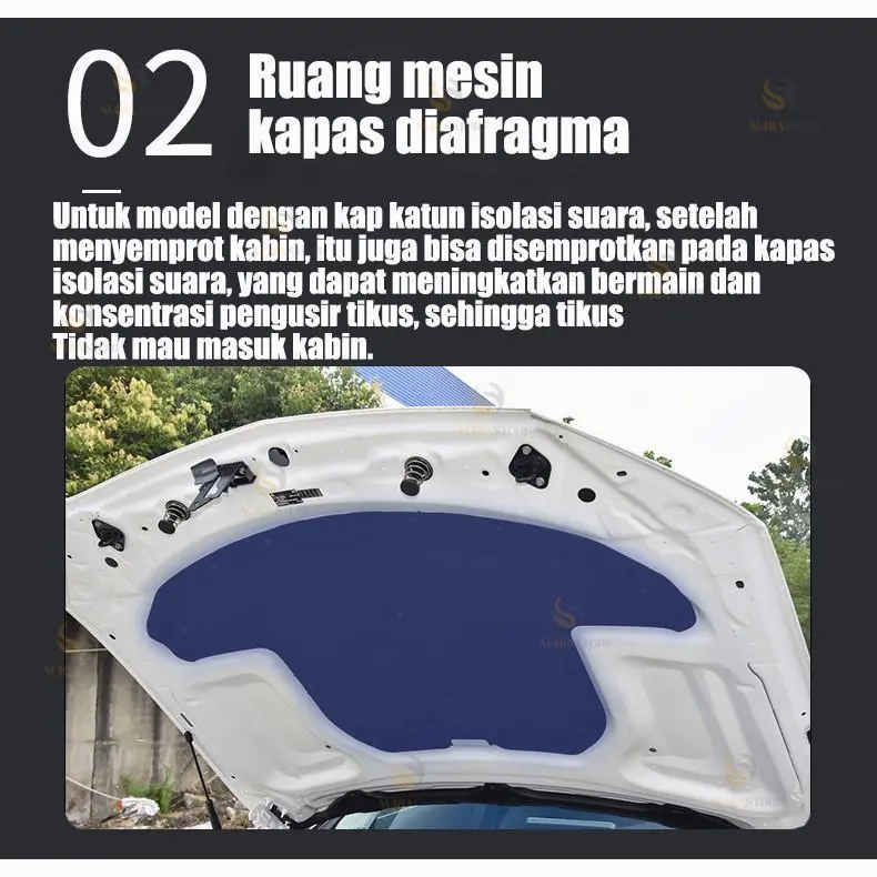 Pengusir Tikus Rumah Dapat Digunakan Di Mobil Dan Rumah Aman Dan Tidak Beracun Rat Repellent Cairan Anti Tikus Mobil Efektif mengusir tikus kecoa semut nyamuk dan laba-laba Semprotan Pengusir 7
