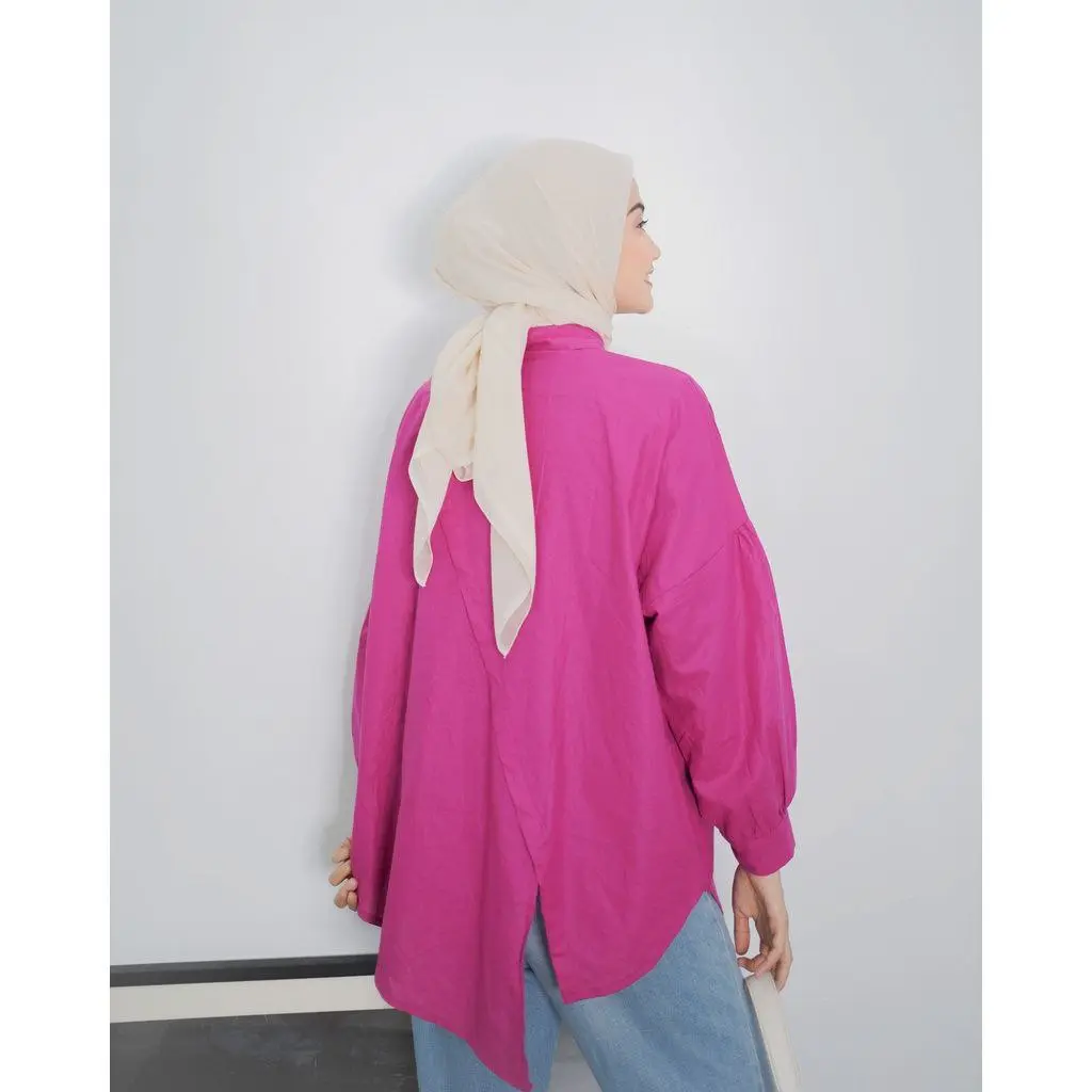 KEMEJA NELKA OVERSIZE PREMIUM