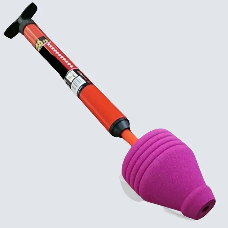 Dụng cụ bơm thụt thông tắc nghẽn bồn cầu tiện dụng, cây thông bồn cầu dùng trong gia đình