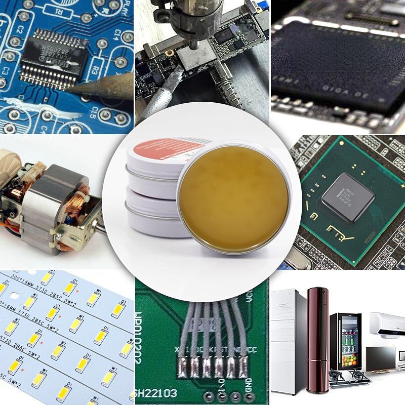 Product Introduction of Iron Box Soldering Paste Friendly Environmental Flux Welding Gel Circuit Board Electrical Parts Welding Repair Tool 9