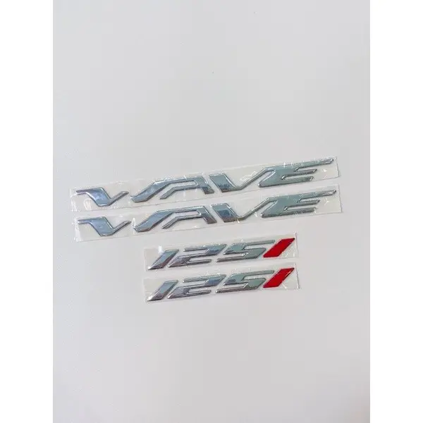 Bộ tem dán xe chữ Wave 125i nổi, mẫu Wave Thái hàng cao cấp có sẵn keo dán , uy tín
