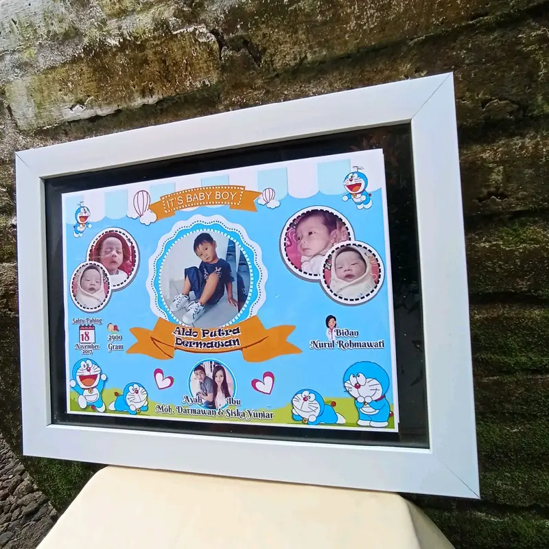 Biodata Bayi /Baby Murah BONUS Pigura 2
