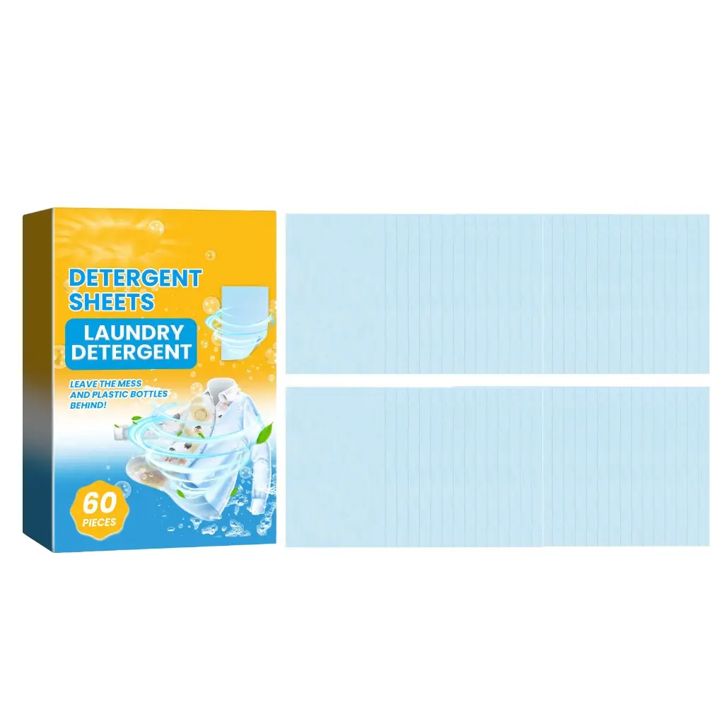 60/120sheets Laundry Detergent Sheets Liquidless Laundry Detergent,Travel Laundry Sheets for Home Dorm Travel Camping