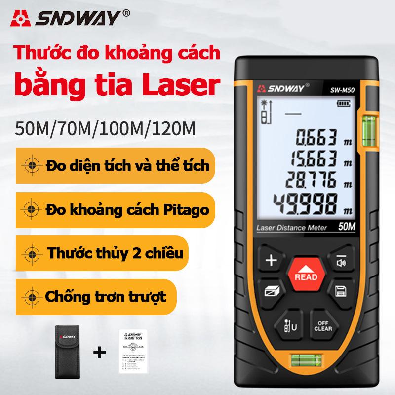 Thước đo khoảng cách bằng tia laser SNDWAY SW-M40/M50/M60/M70/M80/M100/M120 40m 50m 60m 70m 80m 100m 120m