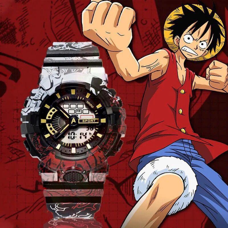 Đồng Hồ Điện Tử, Anime Hoạt Hình One Piece, Hiển Thị Đơn, Dành Cho Học Sinh Nam Và Nữ, Phong Cách Hàn Quốc, Thiết Kế Đơn Giản, Kỳ Lân, Không Thấm Nước, Phát Sáng, Bán Chạy Watch Đeo Tay 0