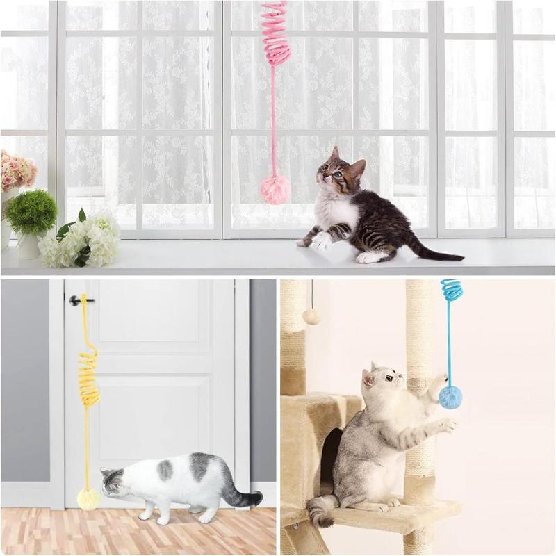Product Introduction of Gậy Mèo Lông Mịn, Vui Nhộn, Đồ Chơi Tương Tác, Bóng Dây Lò Xo Nhồi Bông, Treo, Thích Hợp Để Huấn Luyện Mèo, Có Thể Thu Vào, Đồ Dùng Cho Thú Cưng, Đồ Chơi Cho Mèo 17