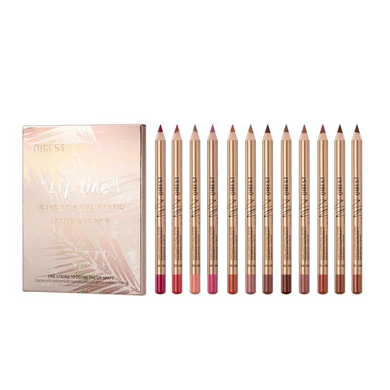 Long Lasting Lip Liner, 12pcs/set*1/2 Sets Moisturize Matte Lip Liner Pencil, Easy Coloring Lip Liner Pen for All Occasions Lip Makeup, Lip Cosmetic for Women, Lip Stain, Back to School, Kbeauty Makeup Tools 1