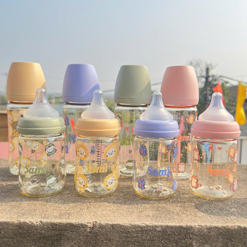 Sami Baby Bình Sữa Cổ Rộng Tiêu Chuẩn 170ml & 270ml Chất Liệu Nhựa An Toàn Cho Bé Từ 0 Tháng Tuổi Dễ Vệ Sinh & Pha Sữa Nhanh