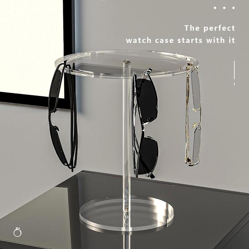 Acrylic Eyeglasses Holder, 1 Count Clear Eyeglasses Display Rack, Eyeglasses Storage Rack, Home Organizer for Eyeglasses, Sunglasses, Eyewear 2