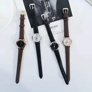 J179 Jam Cewek Analog Jam Tangan Kulit Wanita Polos Mini Watch Stainless Watches Elegan Quartz