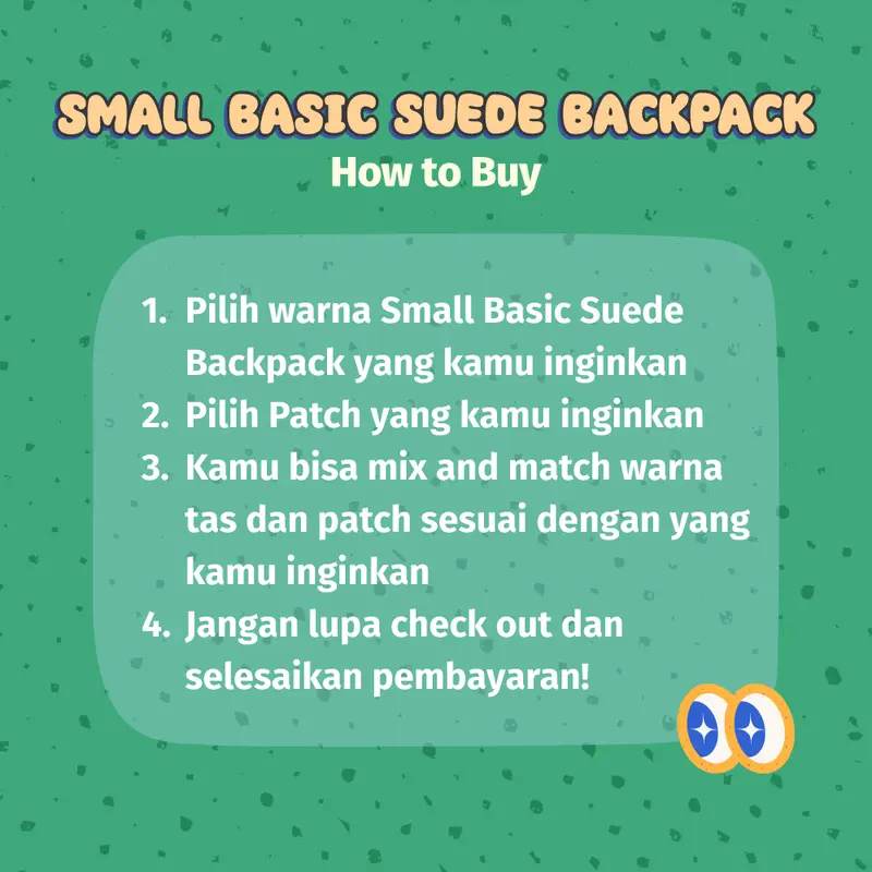 Paddy Small Basic Suede Backpack - Paddybag Tas Ransel Small Mini Sekolah Serbaguna 1