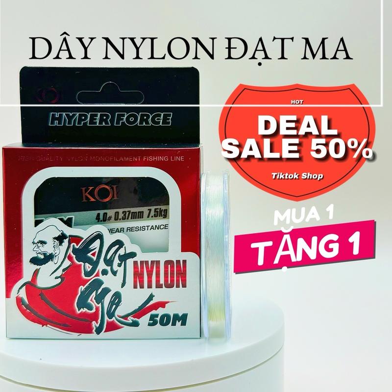   MUA 1 TẶNG 1  Dây Nylon KOI Đạt Ma 50 mét sử dụng làm dây câu cá bắt cá đi câu fishinf Fishing 