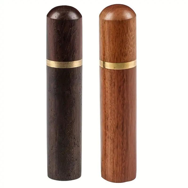 Wooden Toothpick Holder with Lid, 1 Count Portable Toothpick Dispenser without Toothpick, Toothpick Storage Container for Home 4