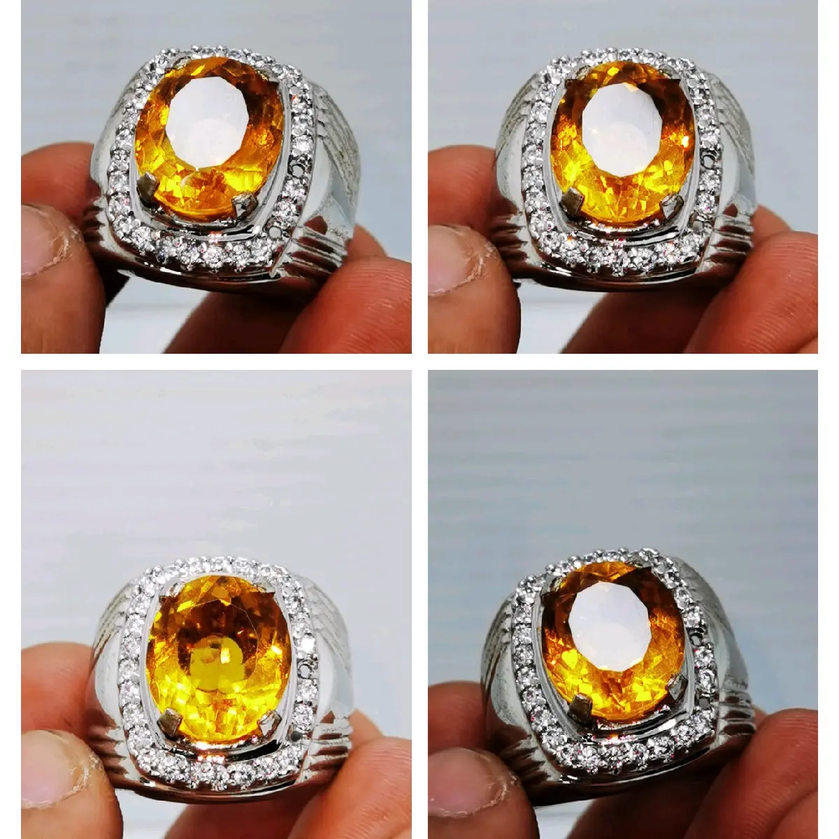 Cod Batu Permata Yellow Citrine Opal Cuting high Quality