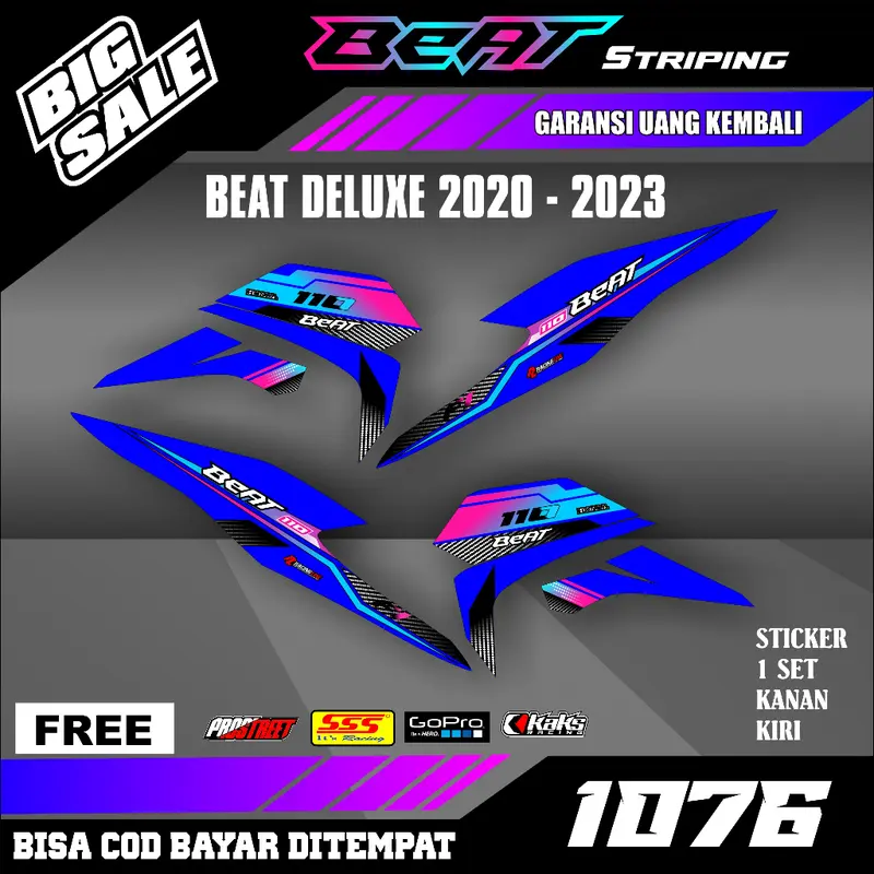 Striping Beat Deluxe New Esp Street Iss CBS 2020 2021 2022 2023 setiker stiker sticker list variasi semi fullbody 6