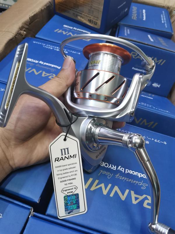 Máy Câu Cá Ryobi Ranmi Bạc Kim Loại Giá Rẻ hàng 9 Hãng