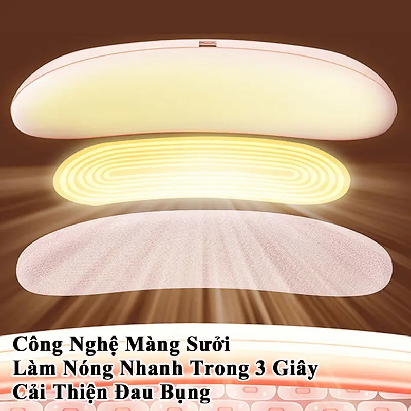 Bảo hành 2 năm lỗi 1 đổi 1 trong 60 ngày đai chườm ấm bụng cho bạn gái tới kì dâu 3