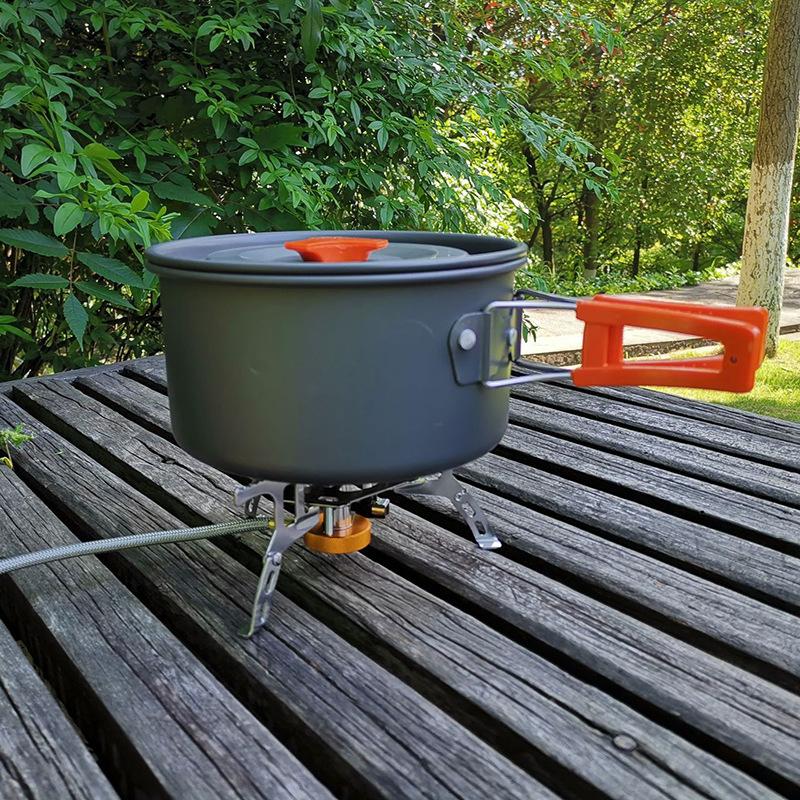 Bộ nồi 9 món cắm trại, dã ngoại, đi phượt cho 2-3 người có ấm đun nước Bếp Camping 4