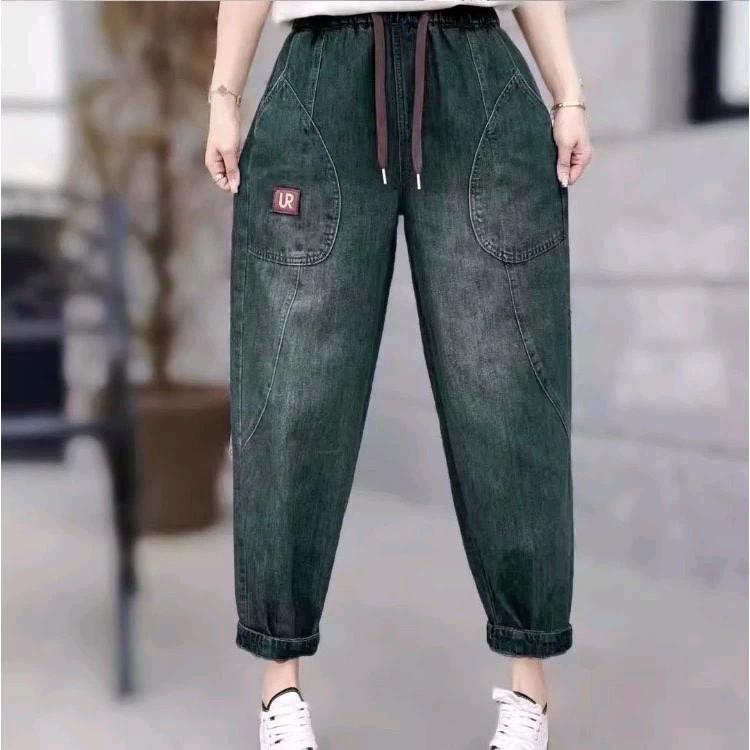  Quần Jean Baggy Nữ cạp chun co giãn Hàng Mới  