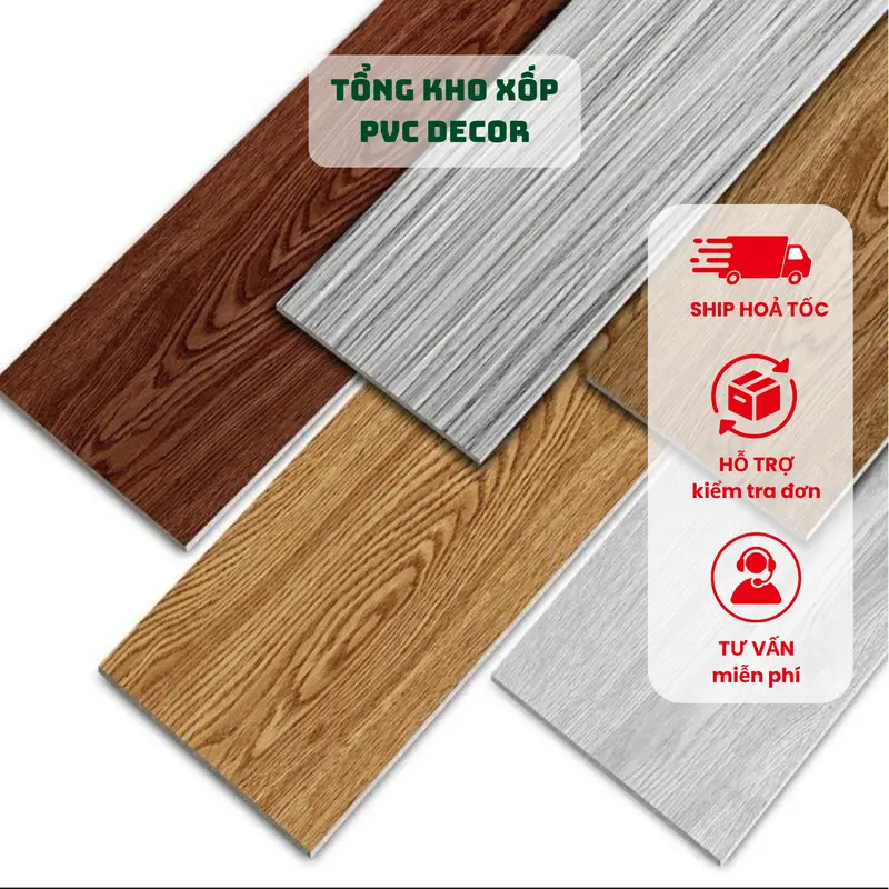 Combo 4 Hộp Miếng Dán Nền Nhà Sẵn Keo Tiện Lợi ( 144 tấm=20m2) - Loại Nặng 0