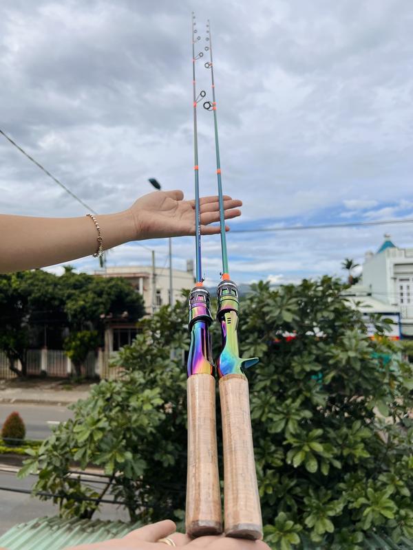 Cần Câu UL Màu TiTan Lure Lóc, Chẽm, Mương Suối ( Tặng 1 con Cc50 bản nâng cấp ) Đi Câu Fishing Bắt Cá Câu Cá combolure máyđứng cục máy cau ilure