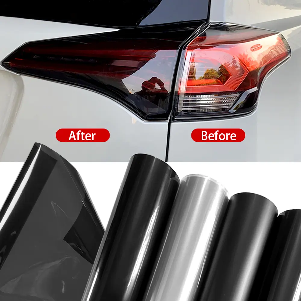 40cm-car-headlight-taillight-smoke-black-pvc-films-tint-headlight