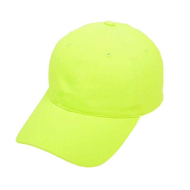 BOYI Unisex Fluorescent Neon Baseball Cap Bright Solid Colo - TikTok ...