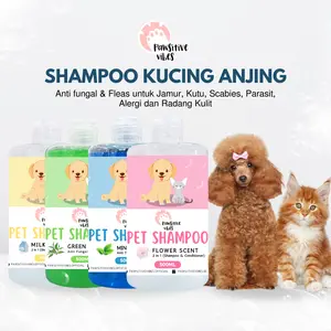 Pawsitive vibes Shampo Kucing Anjing Anti fungal & Fleas untuk Jamur, Kutu, Scabies, Parasit, Alergi dan Radang Kulit