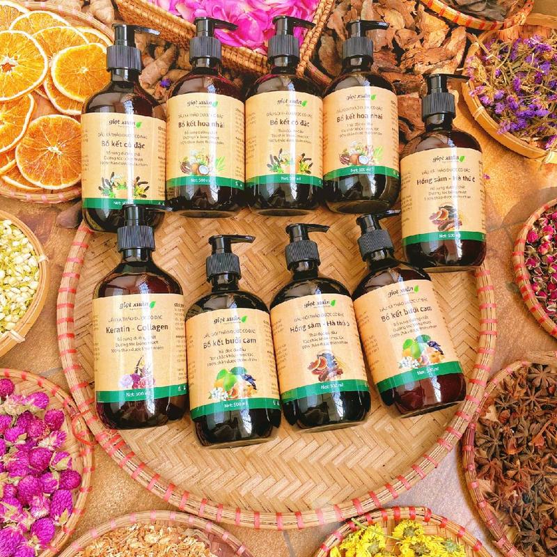Dầu Gội-Xả Bồ Kết Hoa Nhài. Dầu Gội Thảo Mộc 100% Thiên Nhiên. Chăm Sóc Sức Khoẻ Tóc, Hương Thơm Dịu Nhẹ, Dễ Chịu ( 500ml/chai) 7